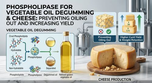 Fosfolipase para Desgomagem de Óleo Vegetal e Queijo: Prevenindo a Separação de Óleo e Aumentando o Rendimento
