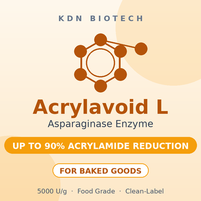 Bom preço. Asparaginase Enzima Acrylavoid L 5000 U/g Auxiliar para Redução de Acrilamida de Grau Alimentício para Panificação de Pão e Biscoito on-line